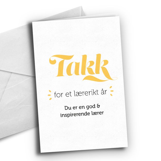 Hovedbilde Takk for et lærerikt år