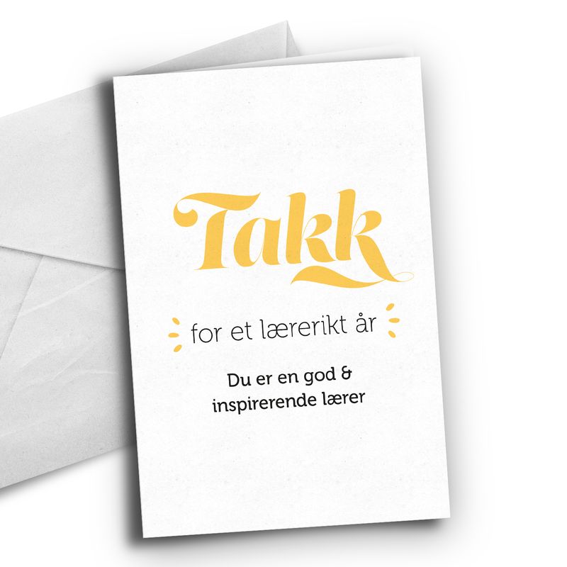 Takk for et lærerikt år