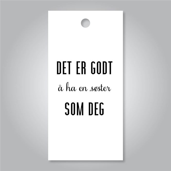 Hovedbilde Det er godt å ha en søster som deg 