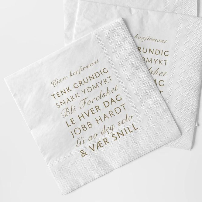 Hovedbilde Serviett: Visdomsord