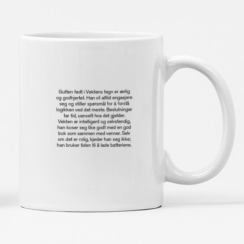 Stjernetegn: Vekten gutt