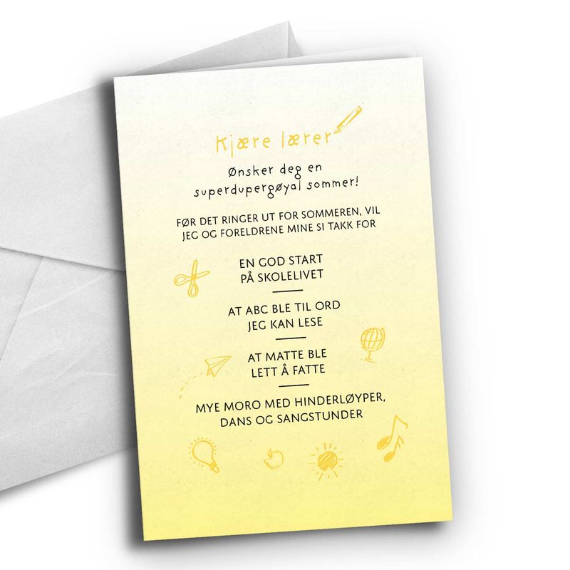 Førsteklasse lærer