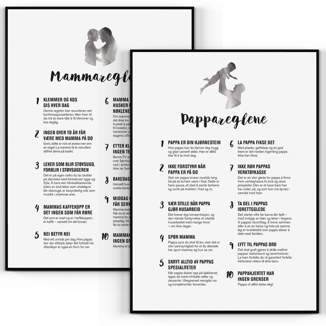 Hovedbilde PAKKEPRIS Mamma- og Pappareglene