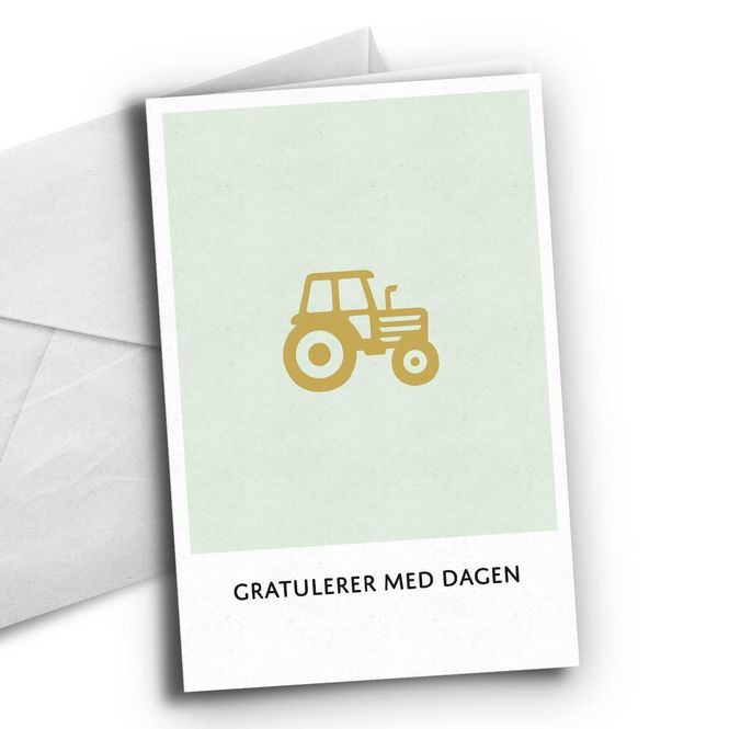 Hovedbilde Bursdagskort - Traktor