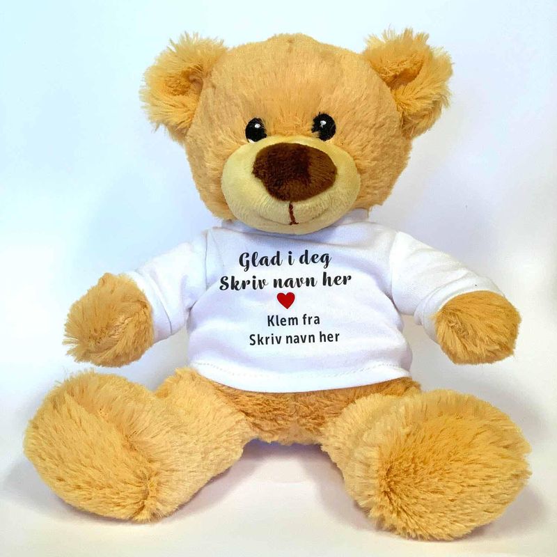 Personlig bamse - glad i deg