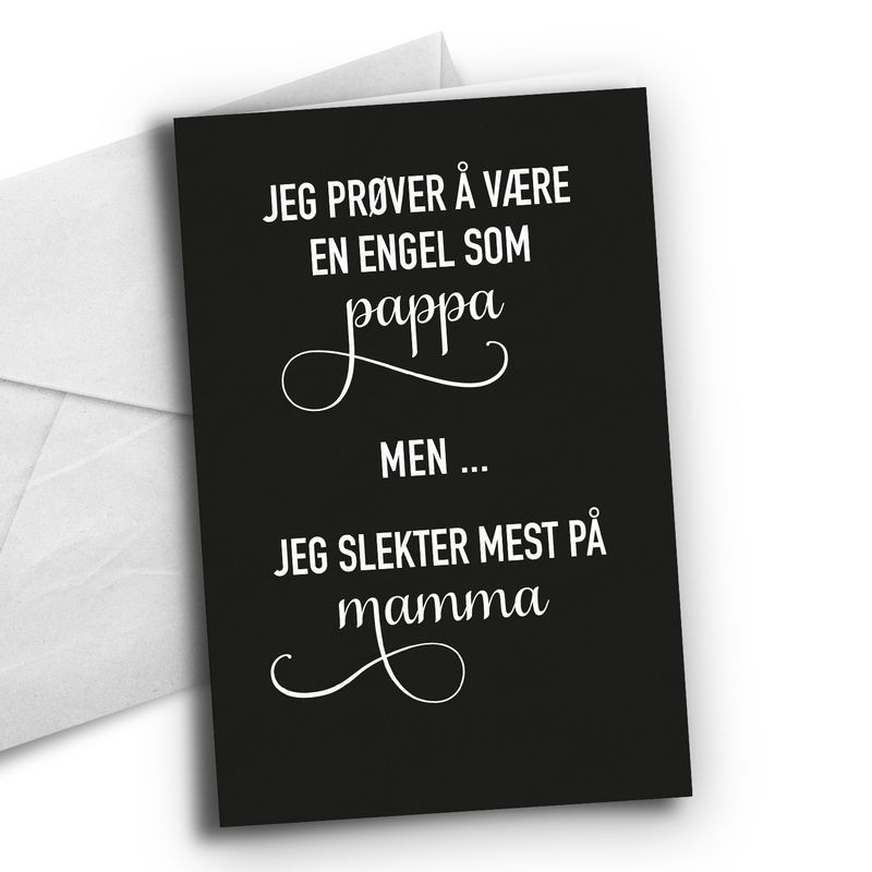Kort: Engel-som-pappa