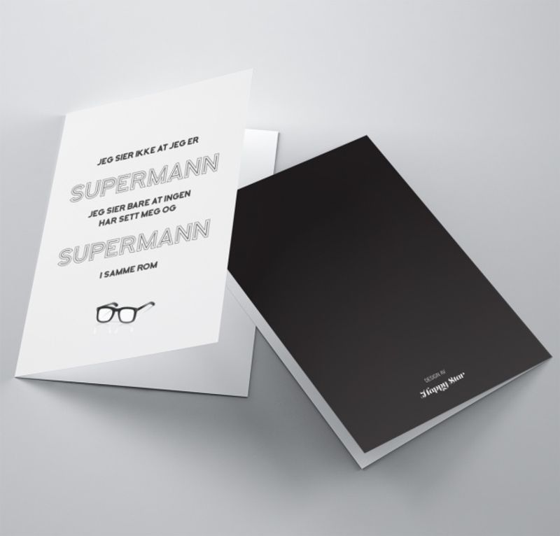 Kort:  Meg og Supermann