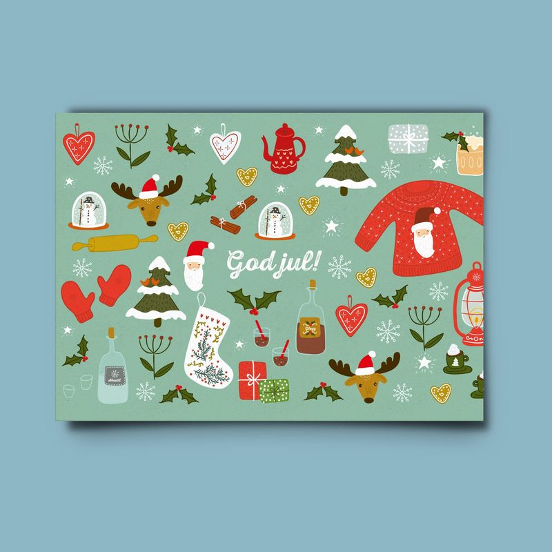 Julekort: God jul