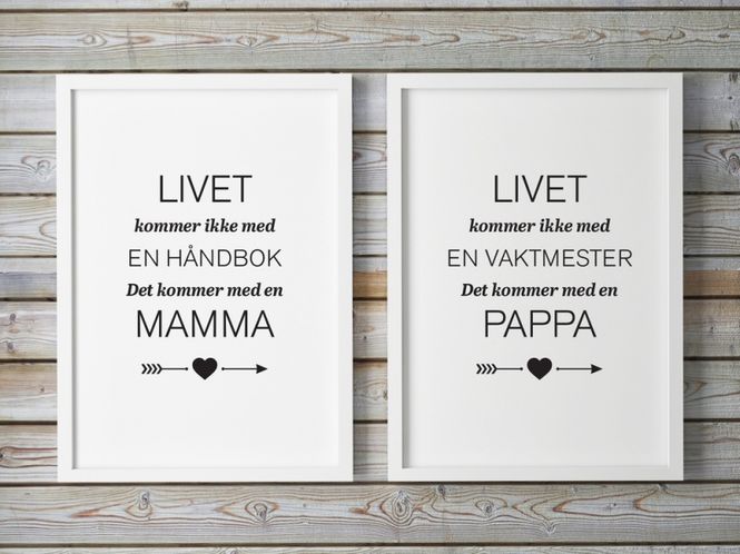 Hovedbilde PAKKEPRIS Mamma Håndbok og Pappa Vaktmester ...