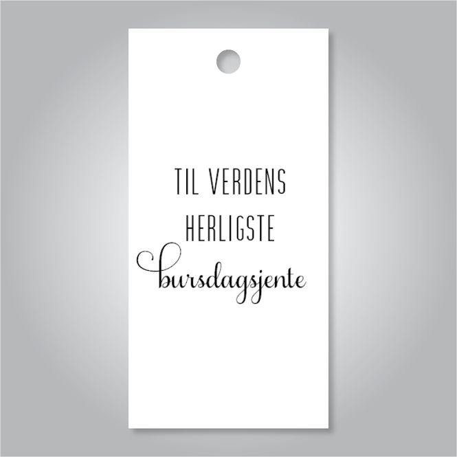 Hovedbilde Til verdens herligste bursdagsjente