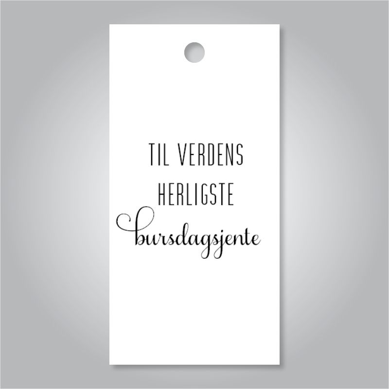 Til verdens herligste bursdagsjente