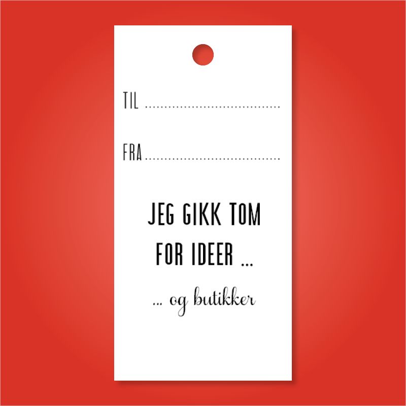 Gikk tom for ideer