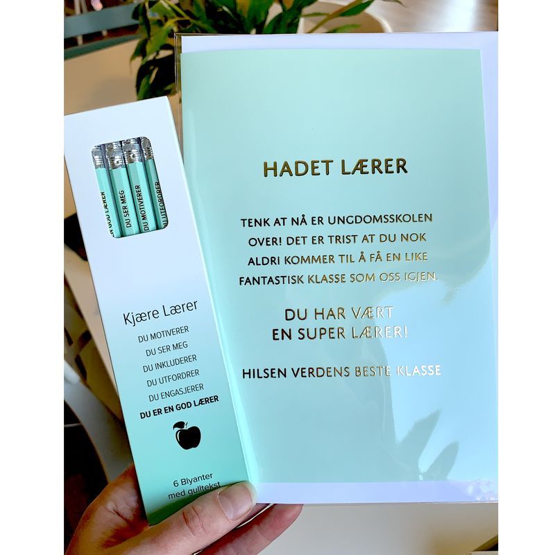 God lærer beskrivelse - Blyanter med tekst