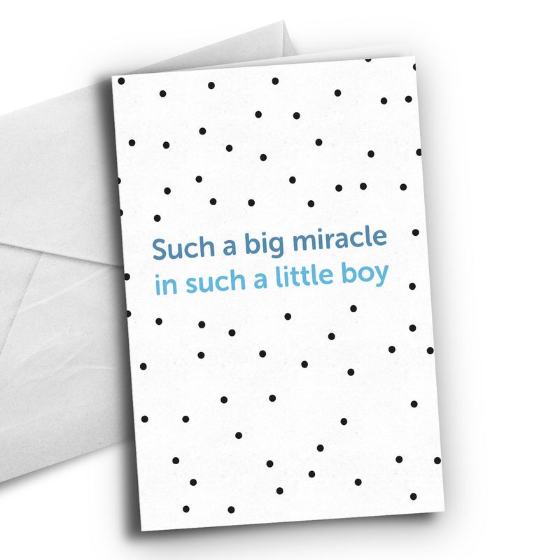 Kort: Such a big miracle in such a little girl/boy