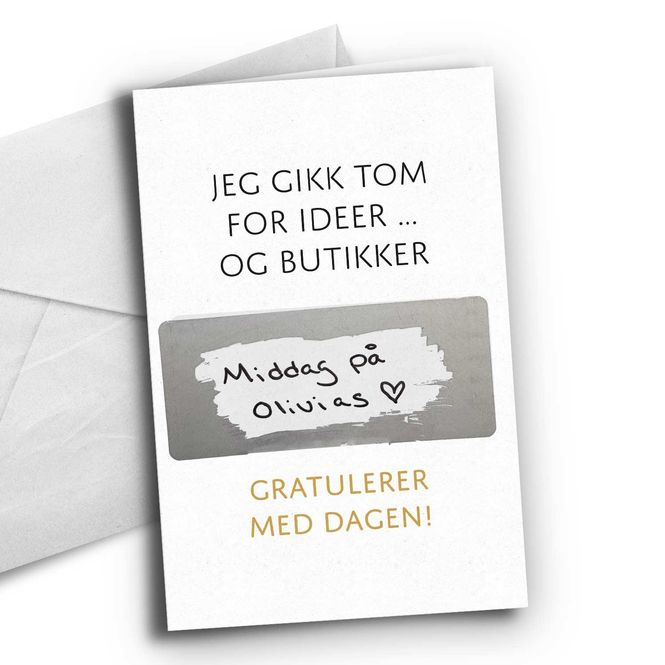 Hovedbilde Tom for ideer - med skrapefelt