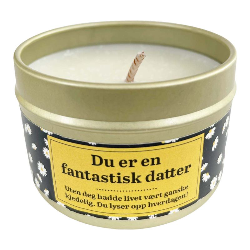 Duftlys - Du er en fantastisk datter