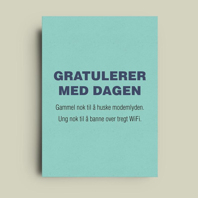 Modemlyd- enkelt kort