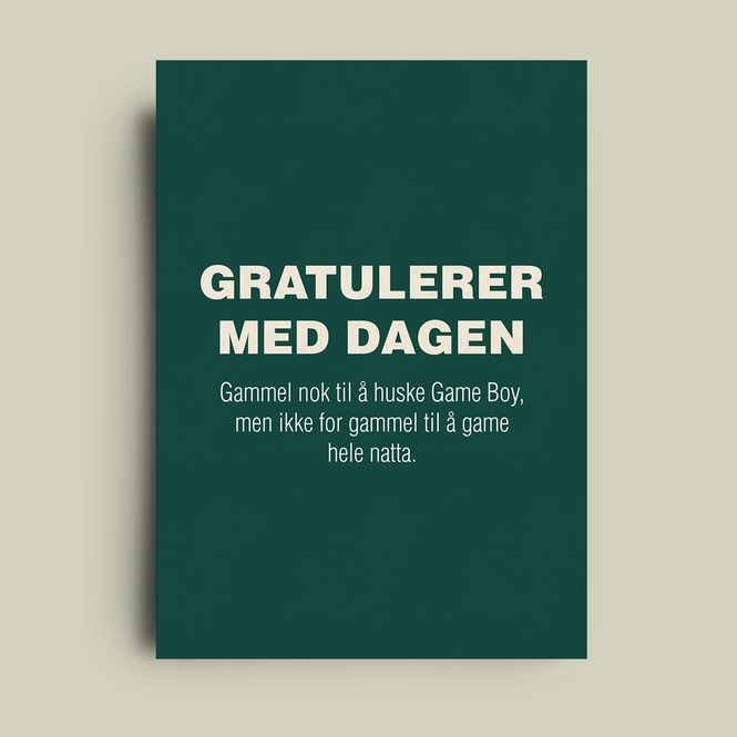 Hovedbilde Game boy- enkelt kort