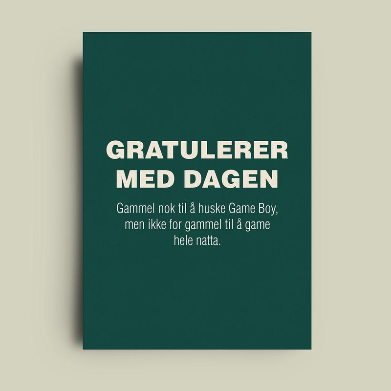 Game boy- enkelt kort