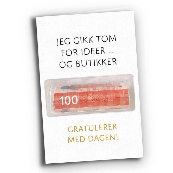 Hovedbilde Tom for ideer - med pengeholder