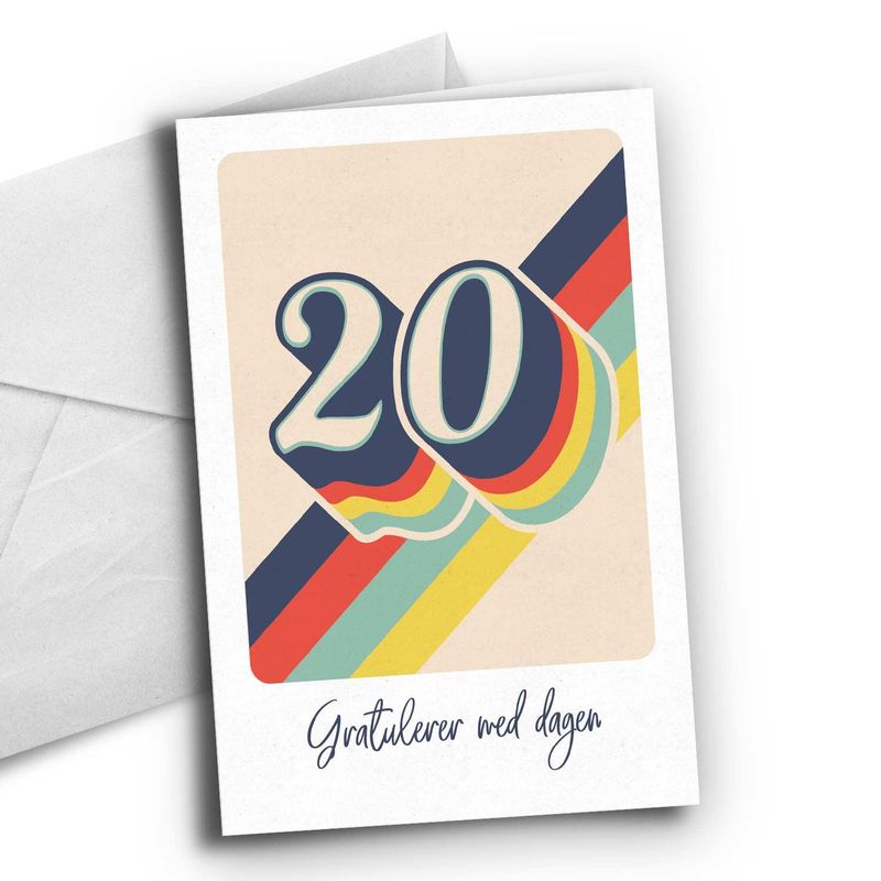 20 åring - Bursdagskort