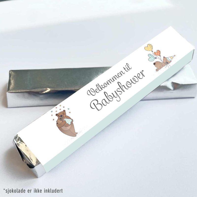 Kinder omslag: Babyshower blå