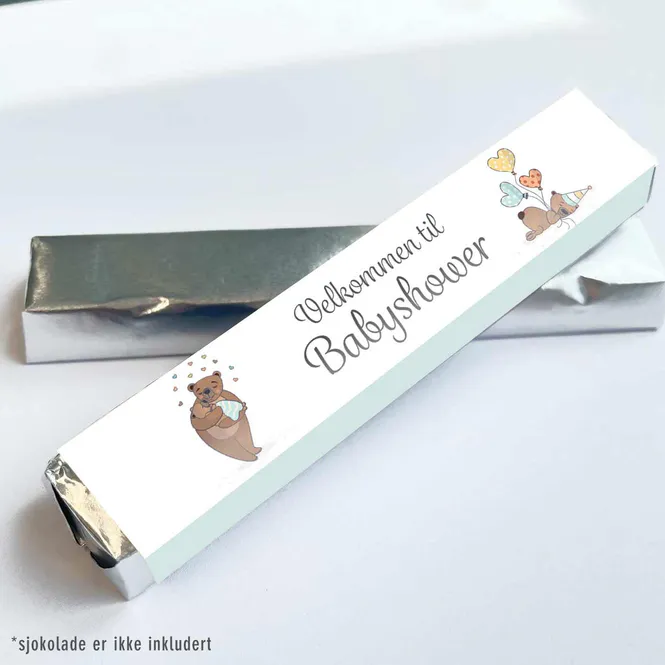 Hovedbilde Kinder omslag: Babyshower blå