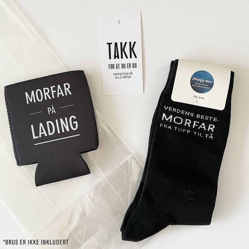 Strømpepakke til morfar (DIY)