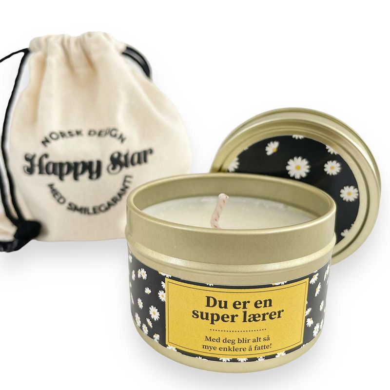 Duftlys - Du er en super lærer