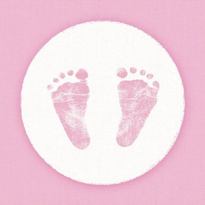 Hovedbilde Lunsjserviett: Baby Steps Rosa