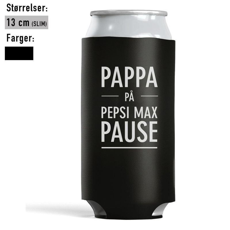 Pappa på pepsi max pause - svart