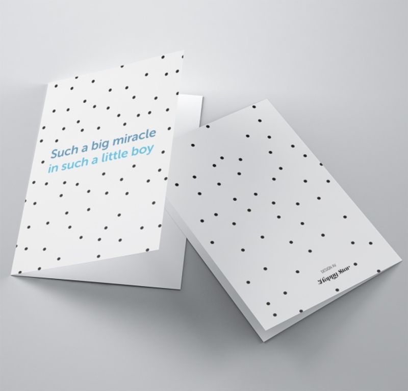 Kort: Such a big miracle in such a little girl/boy